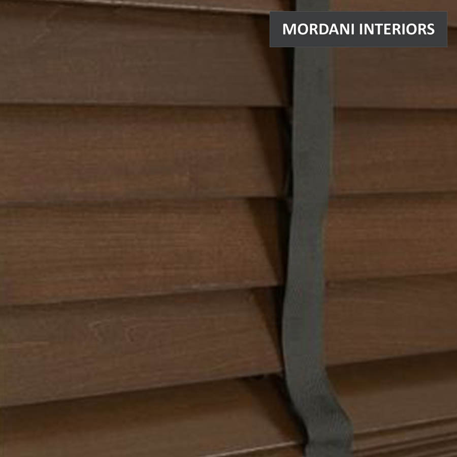 Brushed Brown Oak Wooden Venetian Blind